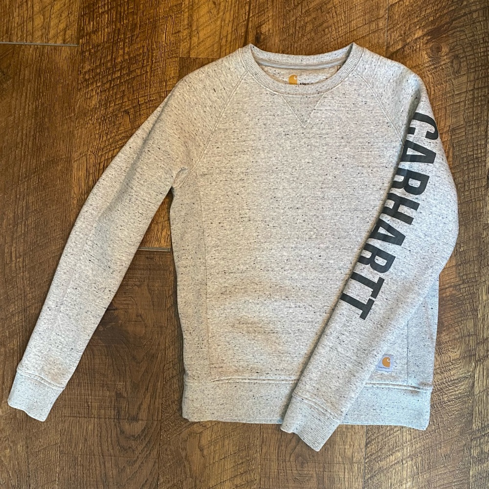 Carhartt Grey Crewneck Sweatshirt, XS